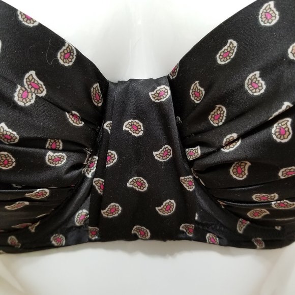 Aerie bra 34D Push-Up ruched paisley print swiss dot sheer wings 2013 - Picture 8 of 13